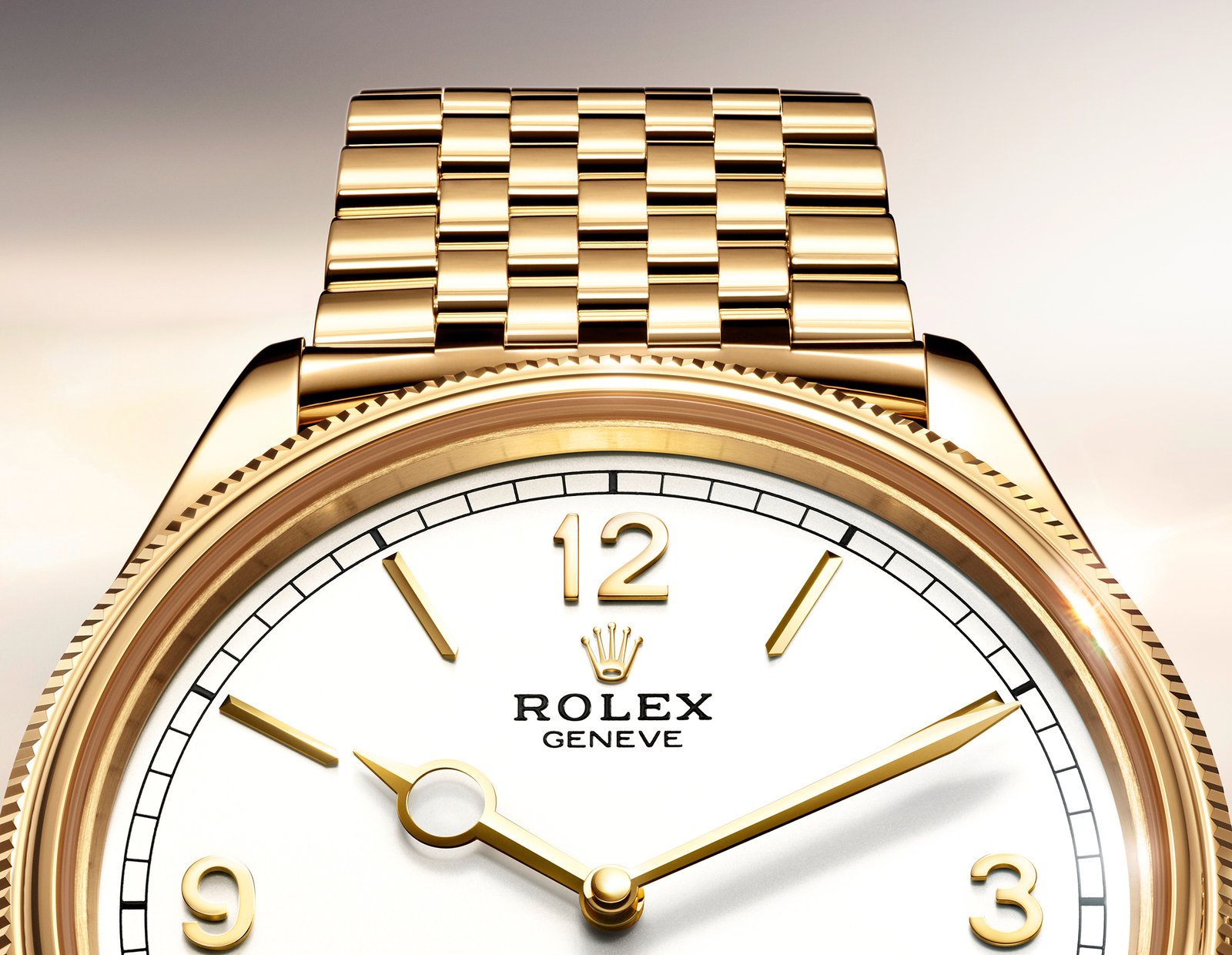 Rolex 1908 with Breguet-style hour hand and two-edged sword shaped minute hand
